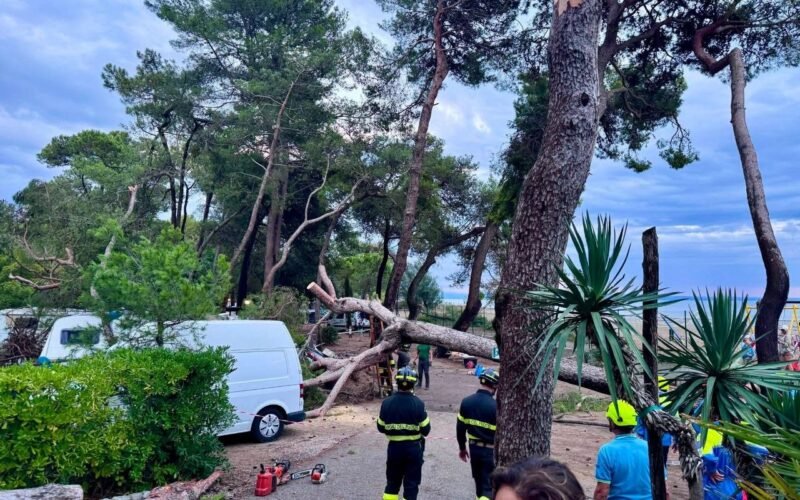 MALTEMPO A GRADO: DANNI AI CAMPEGGI